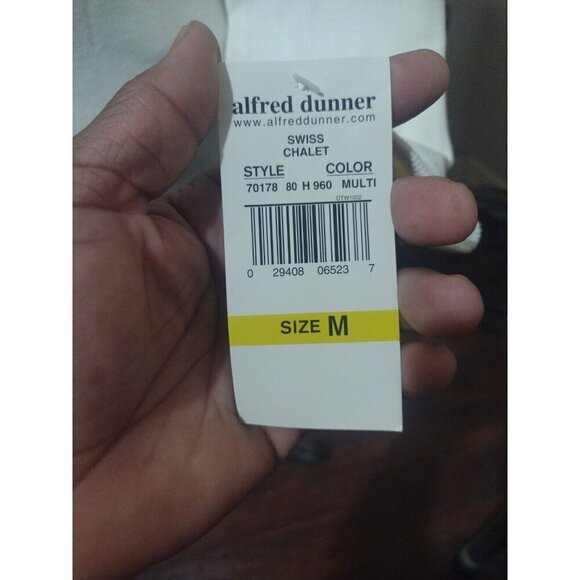 New NWT Womens Alfred Dunner Pullover Sweater Medium M Cream Floral Embroidered - Picture 2 of 11